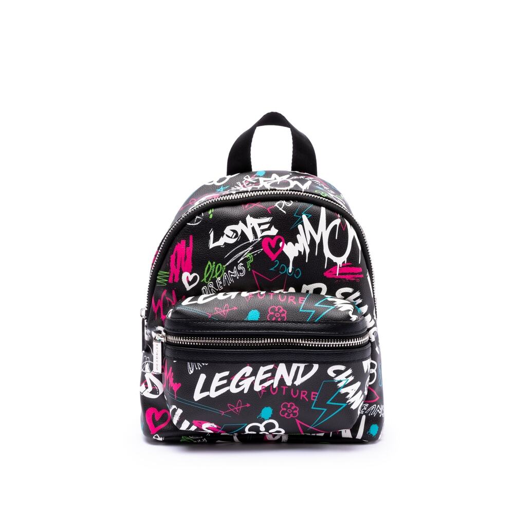 Skinnydip London Women's Sonya Small Graffiti Backpack - Black